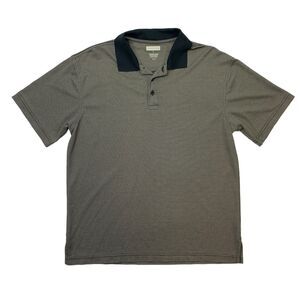 Joseph & Feiss Polo Shirt Mens L Large Otter Brown Breathable Pima Cotton Blend
